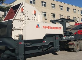 海口建筑垃圾处理生产方案 冰球突破环保型移动式破碎机报价