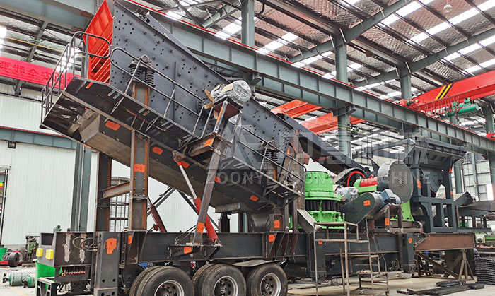 轮胎式移动破碎站正处于生产加工阶段,即将开拓菲律宾市场