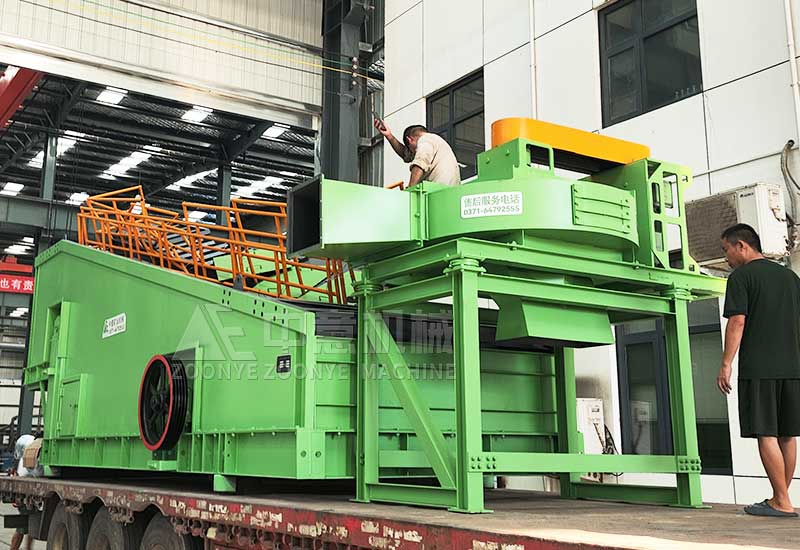 装修垃圾筛分设备装车完成jpg 装修垃圾筛分设备装车完成